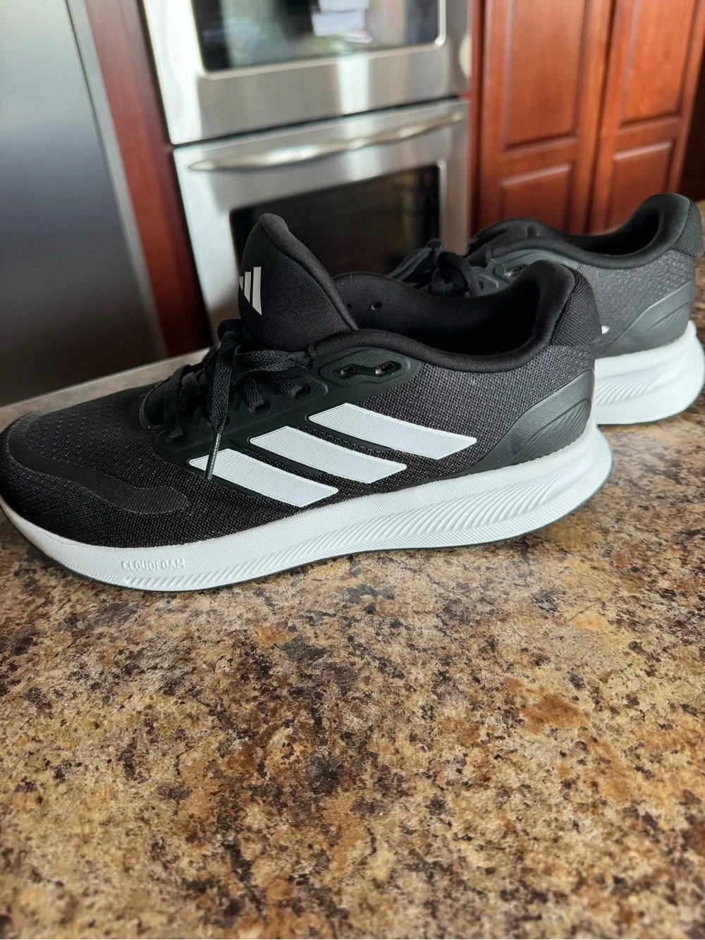 NWOT adidas Black and White Athletic Running Shoes